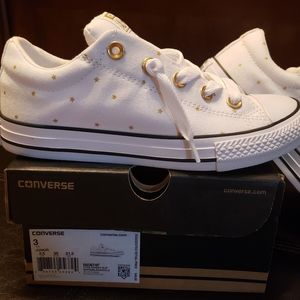 ⭐ Converse CTAS Street Slip WhiteGold Stars ⭐